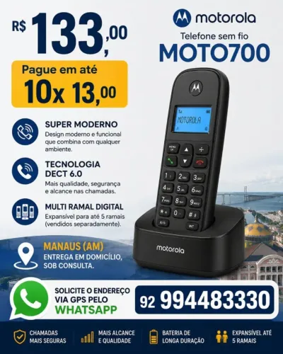 Telefone sem fio Motorola