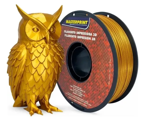 Filamento PETG Dourado MasterPrint 1KG 1,75mm