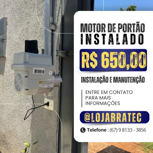 Motor de portão eletrônico de 8 segundos