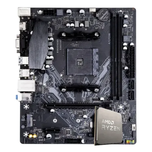 Kit Upgrade, AMD Ryzen 5 5600GT, Placa Mãe Chipset A520