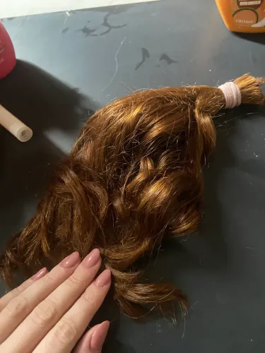 Cabelo ruivo tingido