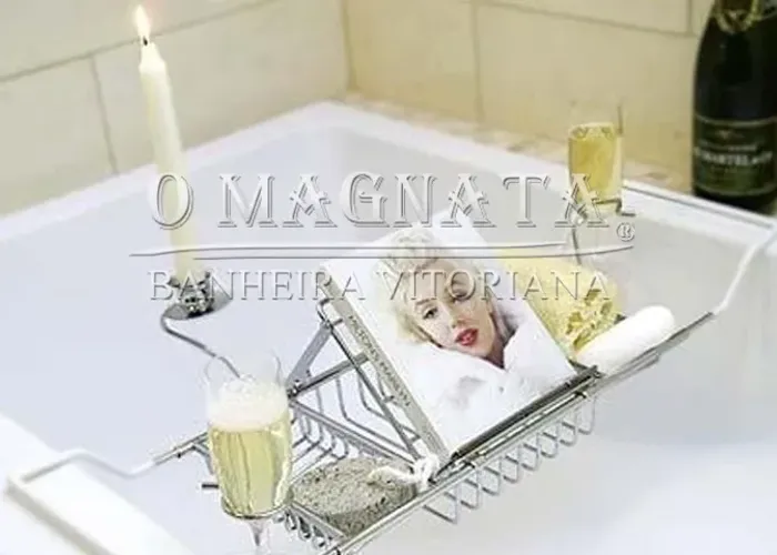 Bandeja Organizadora para Banheira Cromada
