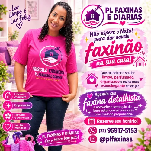 Faxina no lar.