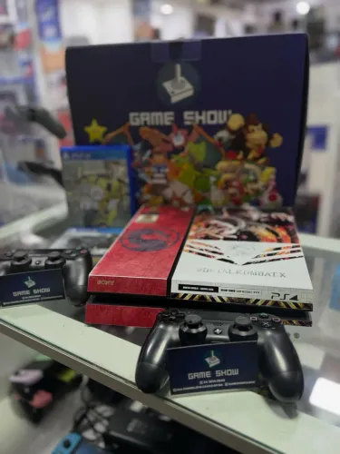 PS4 FAT 500G 2 CONTROLES +2 JOGOS DE BRINDE