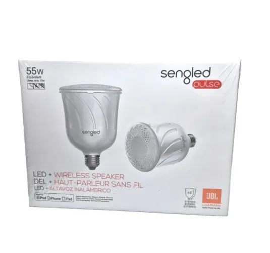Kit 2 Lâmpadas Led Sengled Pulse Com Caixa De Som Bluetooth JBL
