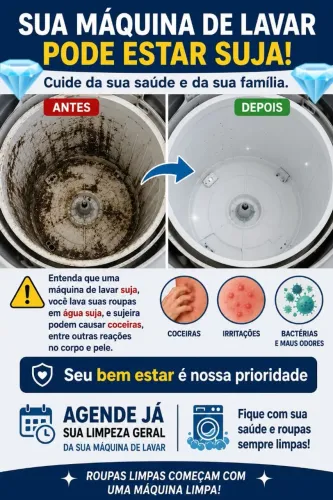 Limpeza e conserto de  máquina de lavar 