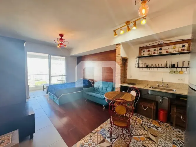 Apartamento Studio Mobiliado e Decorado para Venda no Red Tatuape