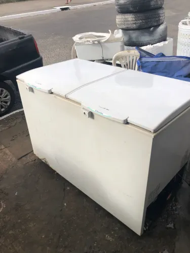 Freezer duas porta Eletrolux garantia de 3 meses aceito cartão