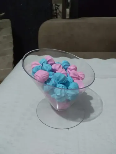 Taça baleiro enfeite de mesa festa