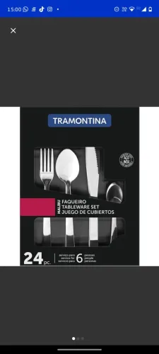 Jogo de talher Tramontina 24 peças