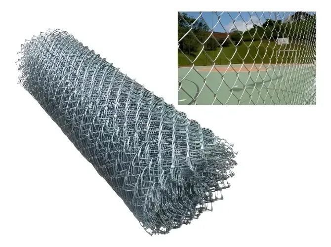Tela Alambrada Galvanizada Fio 12 Malha 3" Rolo 20x2,5m