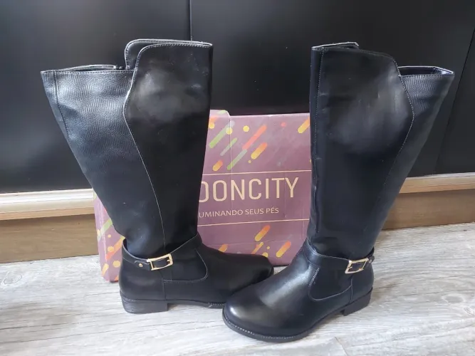 Sapato social + bota cano longo (novos)