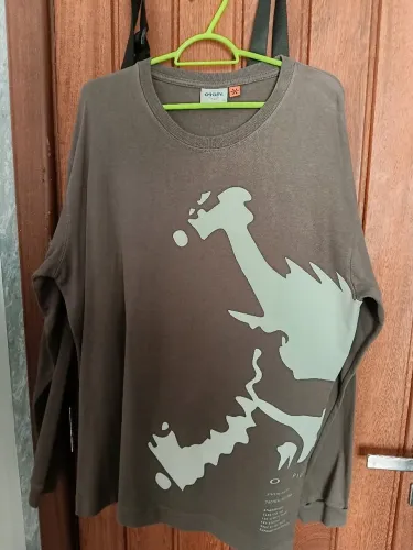 Camiseta Oakley x Piet Big Skull LS Brown Tam g