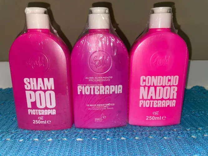 Progressiva fioterapia + shampoo + condicionador goold spell 