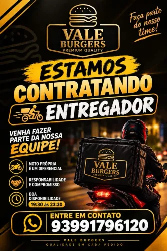 Vaga para entregador