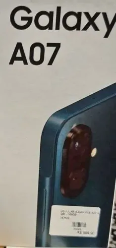 Celular a07 novo 520 reais