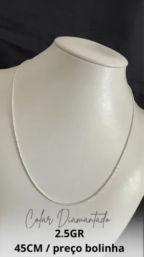 Prata 925, corrente de prata 