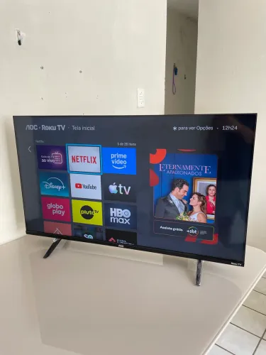 Tv Smart 40 Polegadas AOC Roku Borda Infinita 
