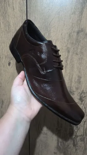 Sapato social couro marrom 43