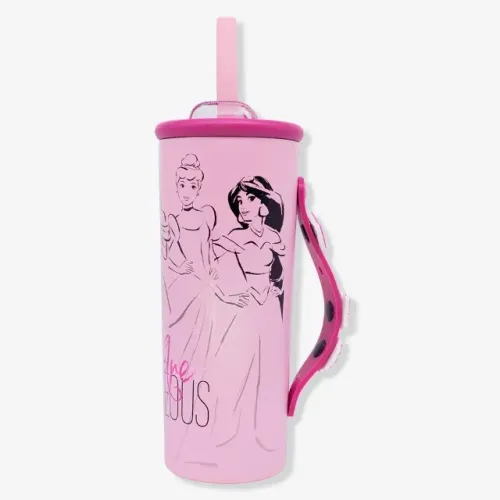 Copo Térmico 600ml - Princesa Disney - Com Tampa - ZONA CRIATIVA