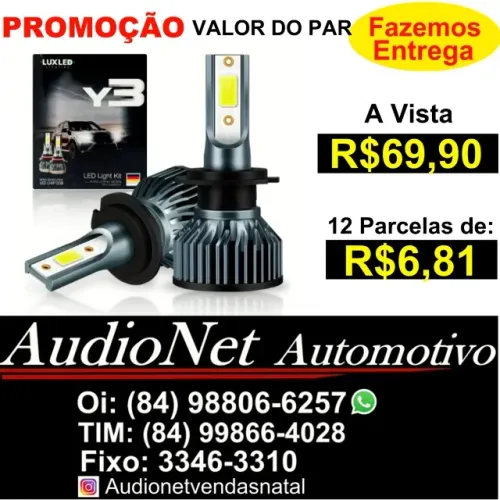  Promoção de Super Led para Carro Farol Alto Baixo Milha Luz Branca 6500 Lumens