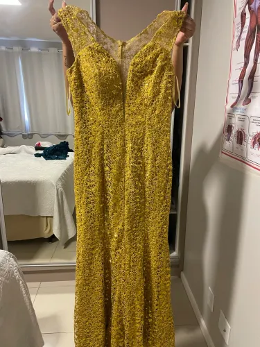 Vestido social amarelo