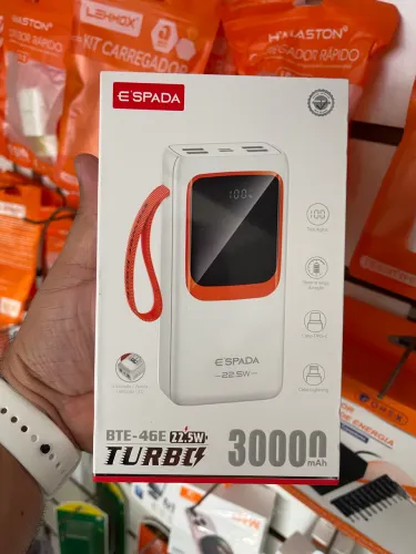 Bateria Portátil(Power Bank) Turbo 30.000mAh