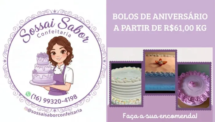 Confeitaria sossai sabor 