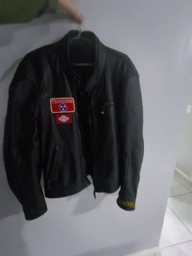 jaqueta de couro masculino