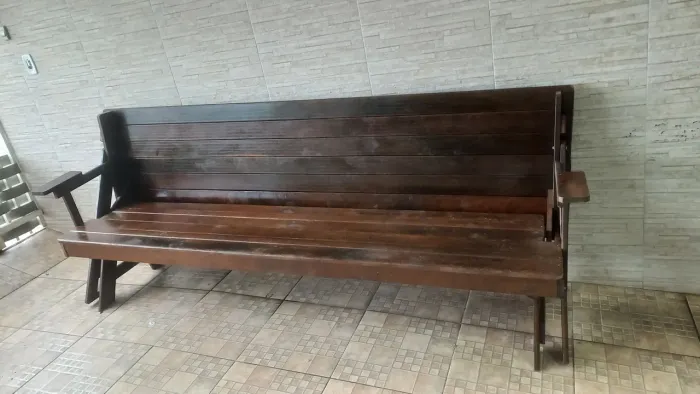 Torrando bancos que viram mesas rústico  (Itaúba) mad. Demolição Muito nobre. 