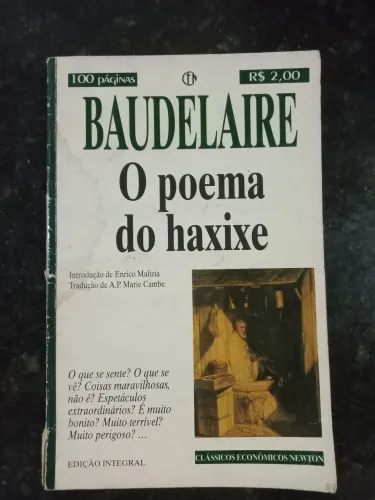 Livro O poema do Haxixe - Charles Baudelaire