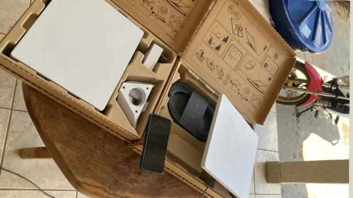 Starlink mini nova na caixa 