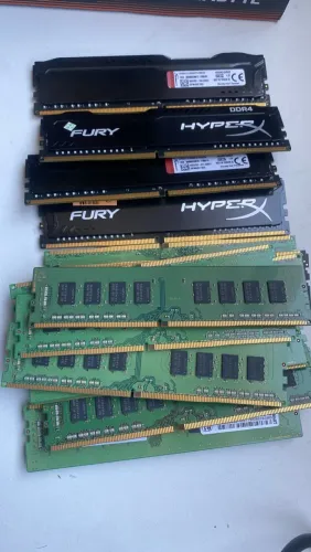 18 memórias ddr4 8gb