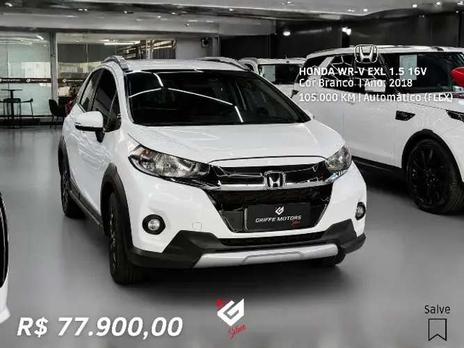 Honda WR-V EXL 1.5 Flexone 16V 5P Aut. 2018
