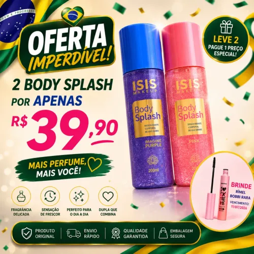 Kit 2 Body Splash + Rímel de brinde 