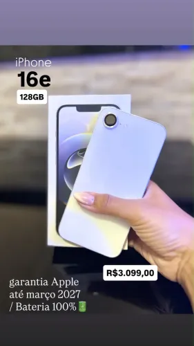 iPhone 16e 128gb Garantia Apple 2027 - Marilê iPhones