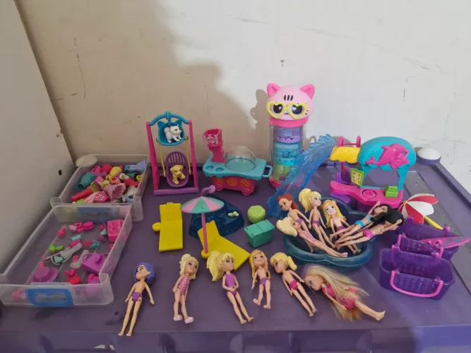 Bonecas Polly e acessórios