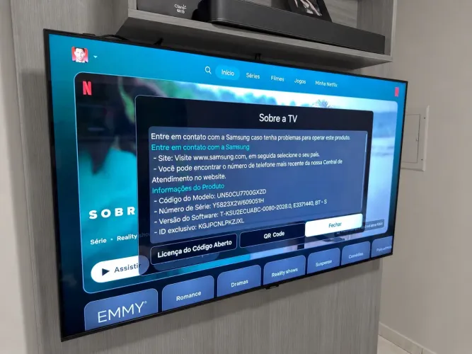 TV Samsung 50 polegadas 4K Cristal perfeito estado