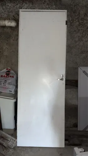 Porta branca para drywall excelente estado completa com chave