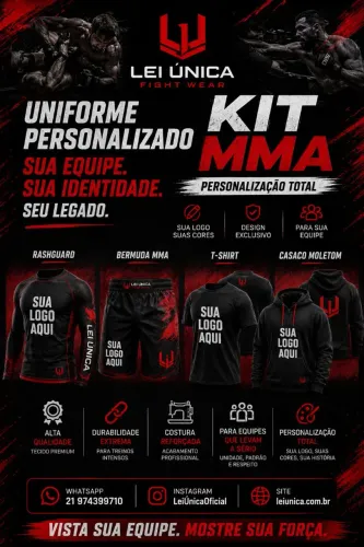 Kit MMA - uniforme personalizado para equipes