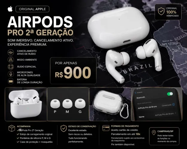 AirPods Pro 2ª Geração - Original Apple