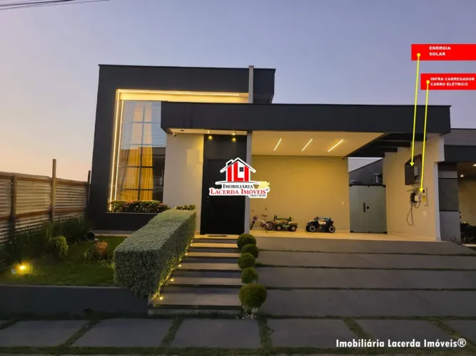 Casa Térrea Morada dos Pássaros 3 Suítes, Escritório, Piscina e Energia Solar