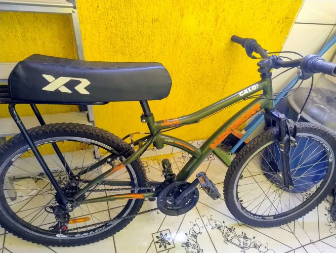 Bicicleta Caloi Max front aro 24 banco de Mobilete 