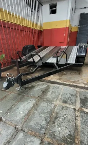 Carretinha para transporte de motos