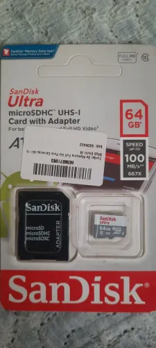CARTÃO DE MEMÓRIA 64GB FULL HD