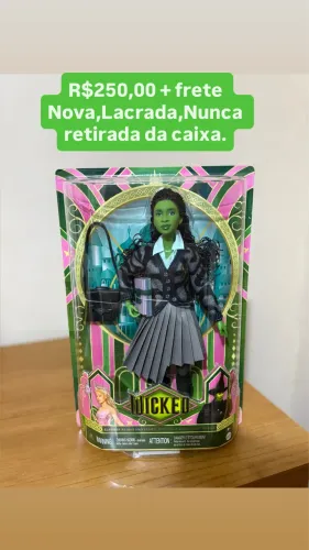 Doll Elphaba Wicked, nova, lacrada.