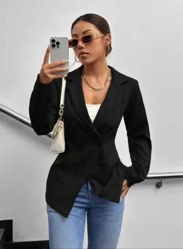 Blazer Preto Casual