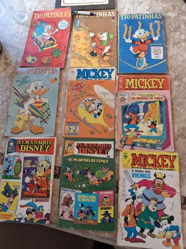 Revistas em quadrinhos Disney década de 1970