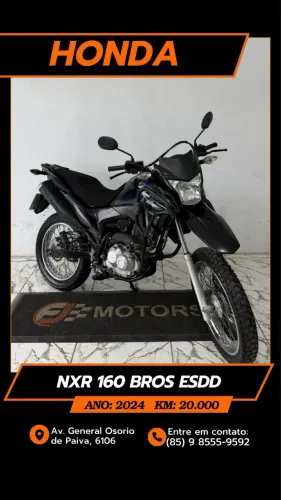 Honda bros 160 Esdd ano 2024,extra Aceitamos cartões e Financiamento bancário
