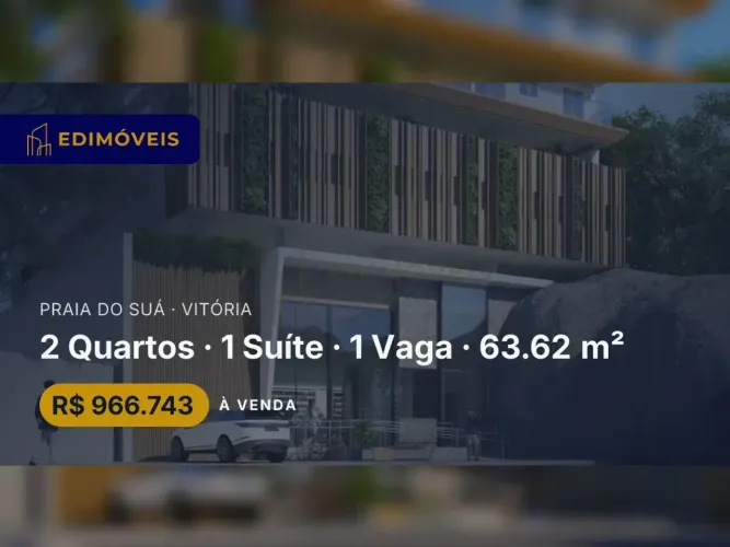 Praia do Suá: Apartamento 2 quartos com suíte em localização nobre